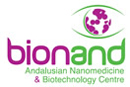Logo del nuevo centro andaluz de nanotecnología y biotecnología... en su versión inglesa